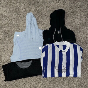 Size L Men's Lot of 4 Tops -‎ Hurley, Adidas, Billabong, Etc. GREAT CONDITION